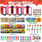 146Pcs Hero Party Favors for Kids, Goodie Box Stuffers Include Mini Notebooks Slap Bracelets Keychain Blowing Dragon Stickers St