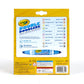 Crayola Dual-Tip Washable Markers, 10 Count, Assorted Colors, Broad Line & Chisel Tip, Plastic, Model 58-8310