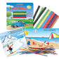 Wikki Stix Adventures Across America Board Book - Travel Essential For Preschoolers! Includes 36 To Use When Traveling Across Am