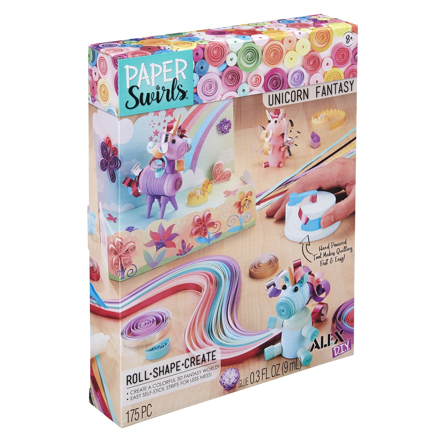 Alex DIY Paper Swirls Unicorn Fantasy Kids Art and Craft Activity