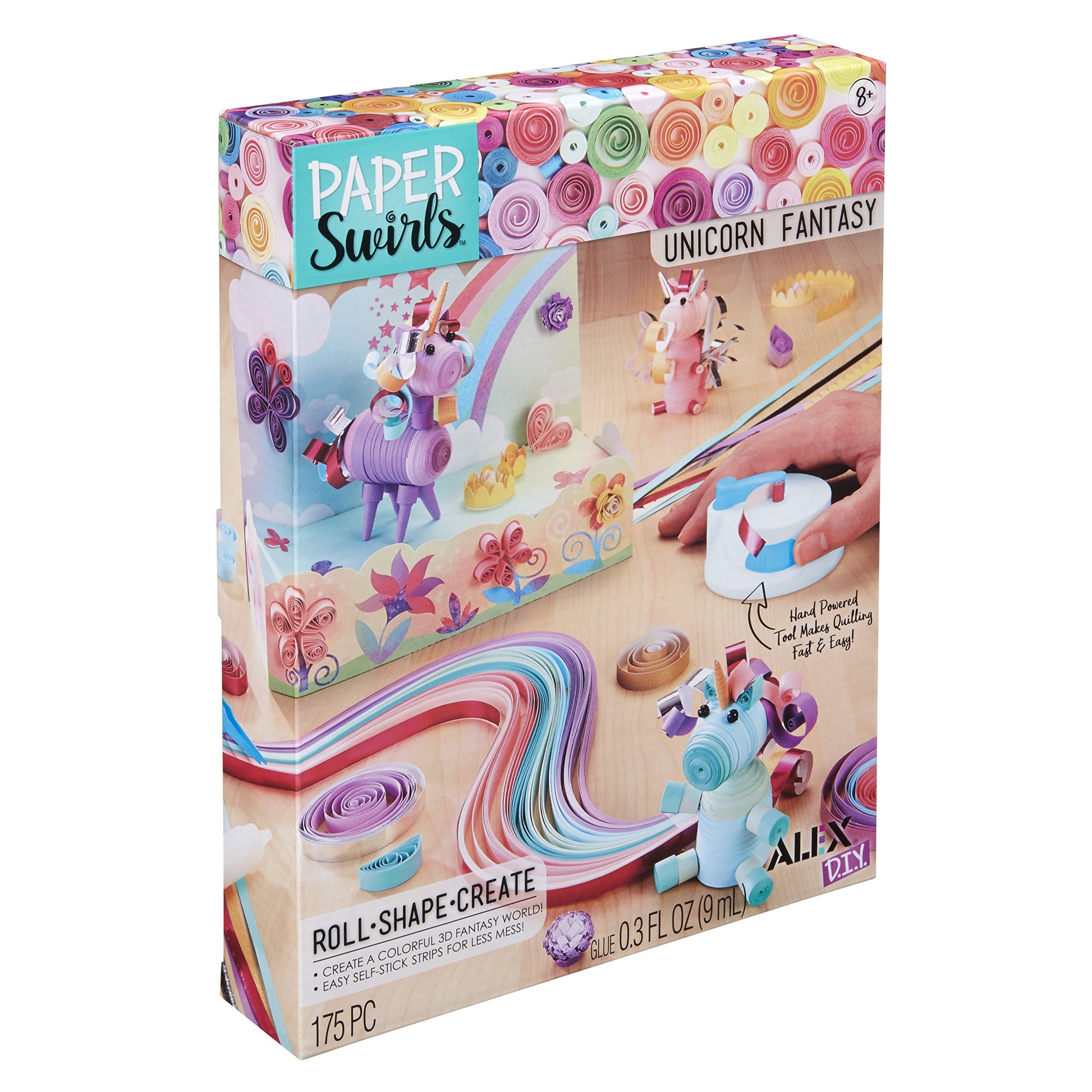 Alex DIY Paper Swirls Unicorn Fantasy Kids Art and Craft Activity