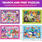 Quokka Puzzles For Kids Ages 4-6 - Set Of 4X60 Jigsaw Puzzles For Kids 6-8-10 Year Old - Unicorn Princess Toys For Children 5-7 Yo - Educational Children Toys - Puzzles Gifts For Girls