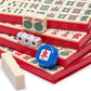 Yellow Mountain Imports Mini American Mahjong Travel Game Set With Nylon Case, Racks, Wind Indicator And Dice