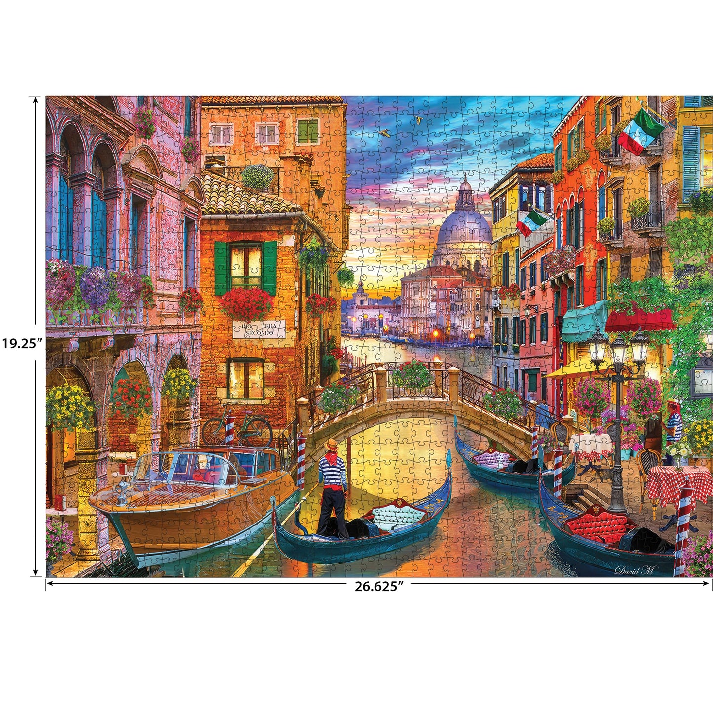 RoseArt - Kodak enhanced - Grand Canal Venice - 1000 Piece Jigsaw Puzzle for mature-themeds