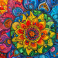 Cross & Glory 1000 Piece Jigsaw Puzzle - Rainbow Mandala Mirage, Large Size, Premium Quality, 20x27 Inches, 1.8mm Thick Cardboard
