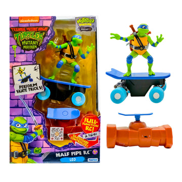 Teenage Mutant Ninja Turtles Leonardo RC Skate Vehicle, 2.4 GHz Remote Control Toy for Kids, Ages 3+, Plastic Construction