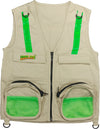 Eagle Eye Explorer Kids Cargo Vest For Boys And Girls With Reflective Safety Straps. 100% Cotton. Size: X-Small Color: Tan