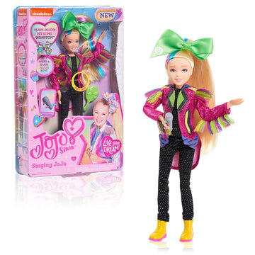 Jojo Siwa 10 Inch Singing Doll, Sings Hit Song Titled 'Non-Stop', Pink Jacket With Rainbow Fringe, Kids Toys For Ages 6Up By Just Play