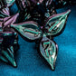 ARUOHHA DND Metal Dice Set Purple Green Dungeons and Dragons Dice with Box, 7PCS Leaf Design D&D Dice Handmade Polyhedral Dice R