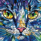 Buhah Cat Stained Glass Puzzles For Adults 1000 Pieces Pretty Kitten Art Jigsaw Puzzles Impossible Challenging Animal Aesthetic