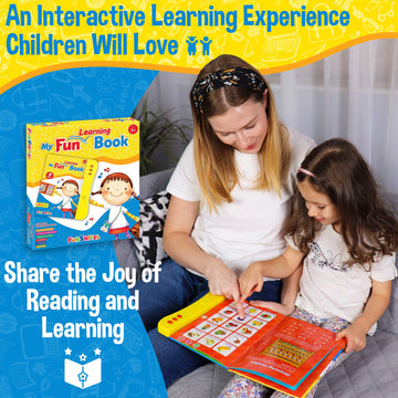 Abc Learning For Toddlers Sound Book, Ideal For Learning & Education Toys, Speech Therapy Toys, Preschool Learning Toys, 8 Page