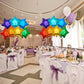 18 Inch Star Foil Balloons, 50Pcs Multi Mylar Helium Balloons Rainbow Balloons For Party Decoration