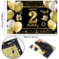 2Nd Happy Birthday Banner Birthday Decorations For Men Birthday Party Decorations Birthday Backdrop