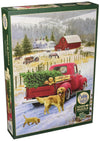 Cobblehill 80127 1000 Pc Christmas On The Farm Puzzle, Various