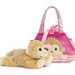 Aurora® Fashionable Fancy Pals™ Peek-A-Boo Monkey Stuffed Animal - On-The-Go Companions - Stylish Accessories - Multicolor 7 Inches