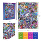 Taozi&Lizhi The Original 1000 Piece Puzzle, Fart-Tastic Rainbow Universe, No Dust Leisure Animal Puzzle, Colorful Funny Art Puzz
