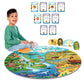 Jumbo 70 Piece Round Floor Puzzles For Kids Ages 3-5, 6-8, Large Jigsaw Puzzle With Solar System And Planets, Educational Flash
