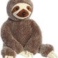Aurora® Adorable Super Flopsie™ Sloth Stuffed Animal - Playful Ease - Timeless Companions - Brown 28 Inches