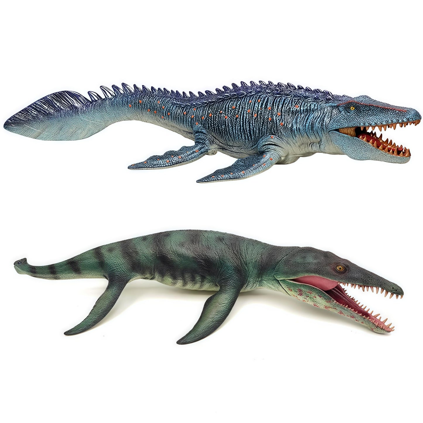 Gemini&Genius Mosasaurus And Kronosaurus Toys For Kids- Moveable Jaw Dinosaur Toys Giant Sea Monster- Great Gifts, Collection For Boys And Girls