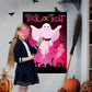 Pin The Mouth On The Ghost Halloween Party Game For Kids Ghost Poster With 24 Pieces Mouth Stickers And A Blindfold For Hallowee