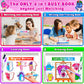 Curious 2 Learn Montessori Preassembled Busy Book For Toddlers Ages 3 And Up, Pre K Preschool Learning Activities Book - Autism Sensory Learning & Education Toys Kindergarten Workbook (Pink)