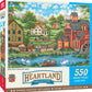 Masterpieces 550 Piece Jigsaw Puzzle For Adults, Family, Or Kids - Swan Pond - 18''X24''