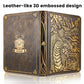 9 Pocket Card Binder  enhanced Zip Trading Card Binder  360 Double Sided Pocket PU Collection Binder  Dragon Design Collector Album  Card Folder for MTG  TCG  Sports Cards (cyan copper)