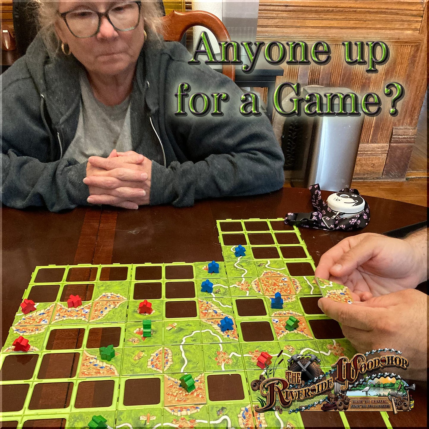 20 Pack Of Game Grids For Carcassonne Board Game Night - Green Game Grids For Strategy Game For Kids And Adults