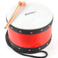 Music People Kids Big Play Drum With Sticks (Full Wooden) (Red)