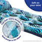 Aqua Contour Cooling Pool Float Lounge - 18-Pocket, Inflatable Pool Floats For Adults - Blue Ferns