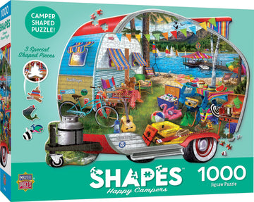 Masterpieces 1000 Piece Jigsaw Puzzle For Adults, Family, Or Youth - Happy Campers - 25.55''X 20.42''