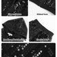 LOLANTA Girls Hooded Jacket Dance Trouser Sequin Black Dance Outfits Spring Coat Hip-hop Dance Costume (Black, 7-8 Years)