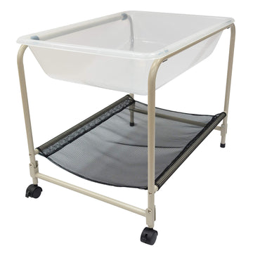 Edxeducation Desk Top Water Tray And Stand - Preschool Supplies For Outdoor Sensory Play - 23    H - Sand And Water Table - Lock