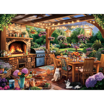 300 Pieces Puzzles For Adults | Manor Cat Jigsaw Puzzles 300 Piece For Children Adults Seniors | Sturdy,Safe Large Piece Puzzle