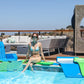 Cococabana Foam Large Pool Noodles For Pools & Lakes | Jumbo Pool Noodle For Adults & Children (Key Lime Flat Noodle)