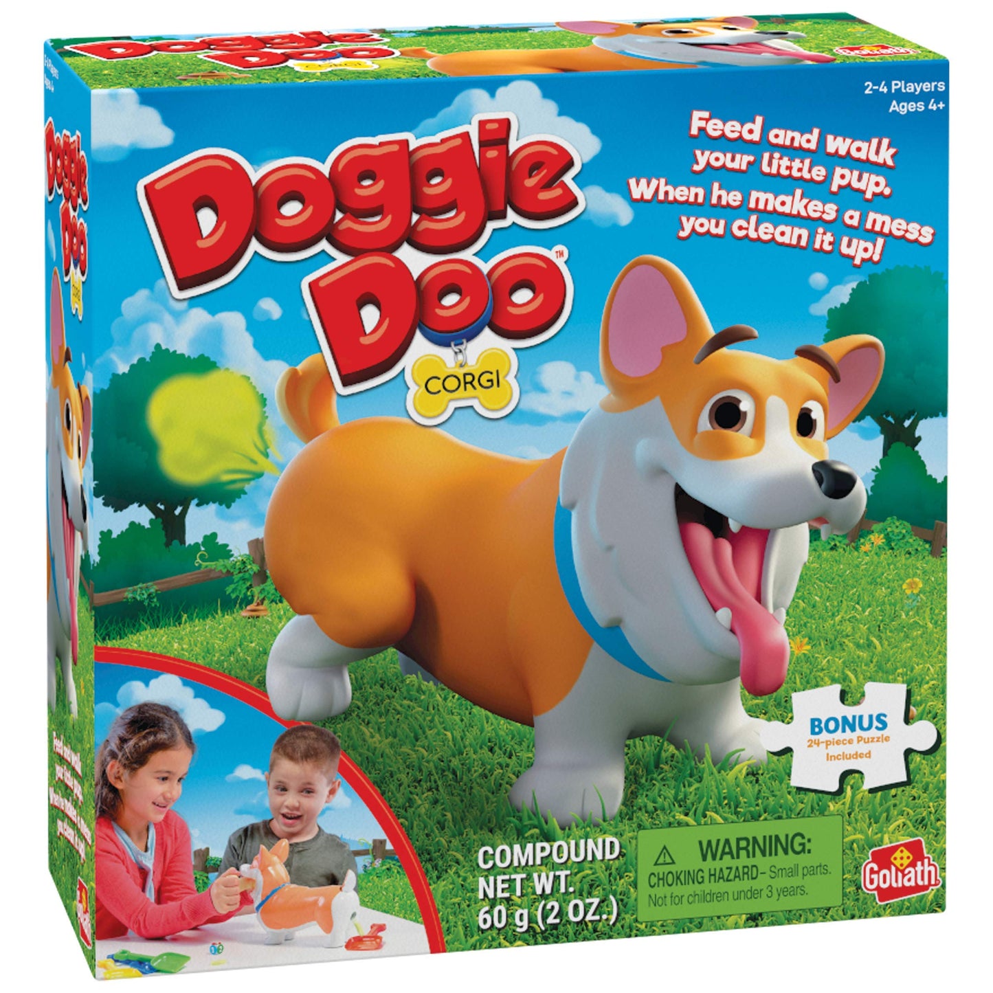 Goliath Doggie Doo Corgi Game - Unpredictable Action Puzzle - Multi Color - Model 919581 - Fun Family Game