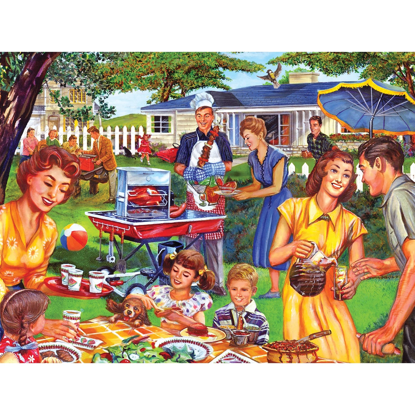 RoseArt - Back to The Past - The Local Five and Dime - 1000 Piece Jigsaw Puzzle for Adults