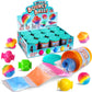 Bouncy Ball Kit Creative Party Favors for Kids, FunKidz Make Your Own Magic Balls Individual 12 Bottles Pack Making Bouncy Balls