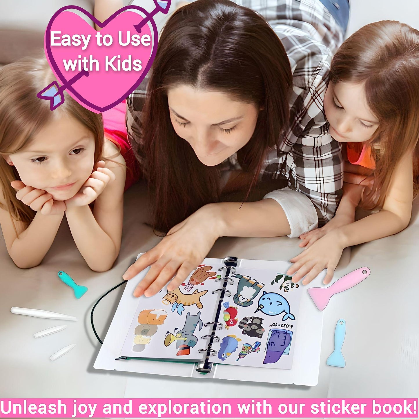 Quick-Find Reusable Sticker Book Collecting Album| A5 Binder Sticker Book For Adults Girls Kids| Sticker Collecting Album| Stick