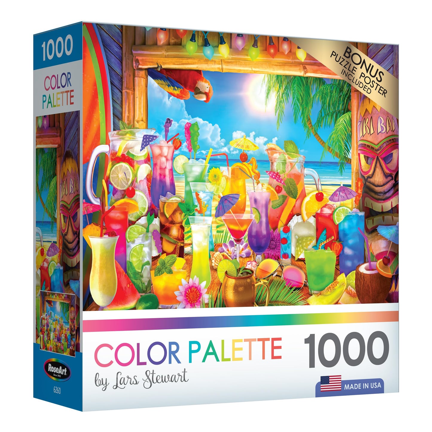 Roseart - Color Palette - Tiki Bar Paradise - 1000 Piece Jigsaw Puzzle For Adults