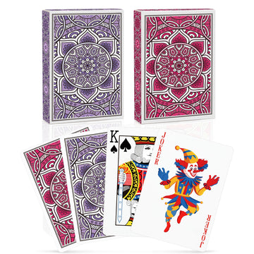 Metsyth Playing Cards,Deck Of Cards,Playing Cards 2 Pack,Standard Poker Cards Professional Set,Fun Card Games For Adults,Unique