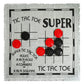 SEETOOOGAMES Giant Checkers Board Game - 3 in 1 Reversible Rug - Grey - 26x26 inches - Indoor/Outdoor Fun for Kids and Family