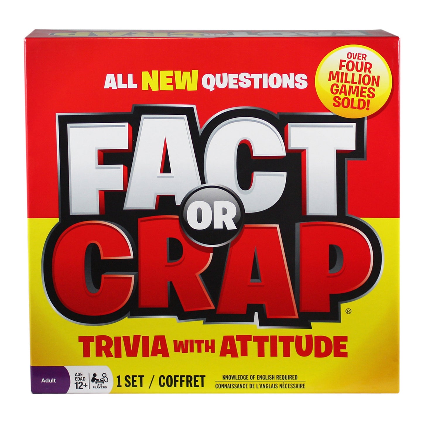Spin Master Games Fact or Crap Game - Medium Size, Multicolor, Cardboard, Model 6015828