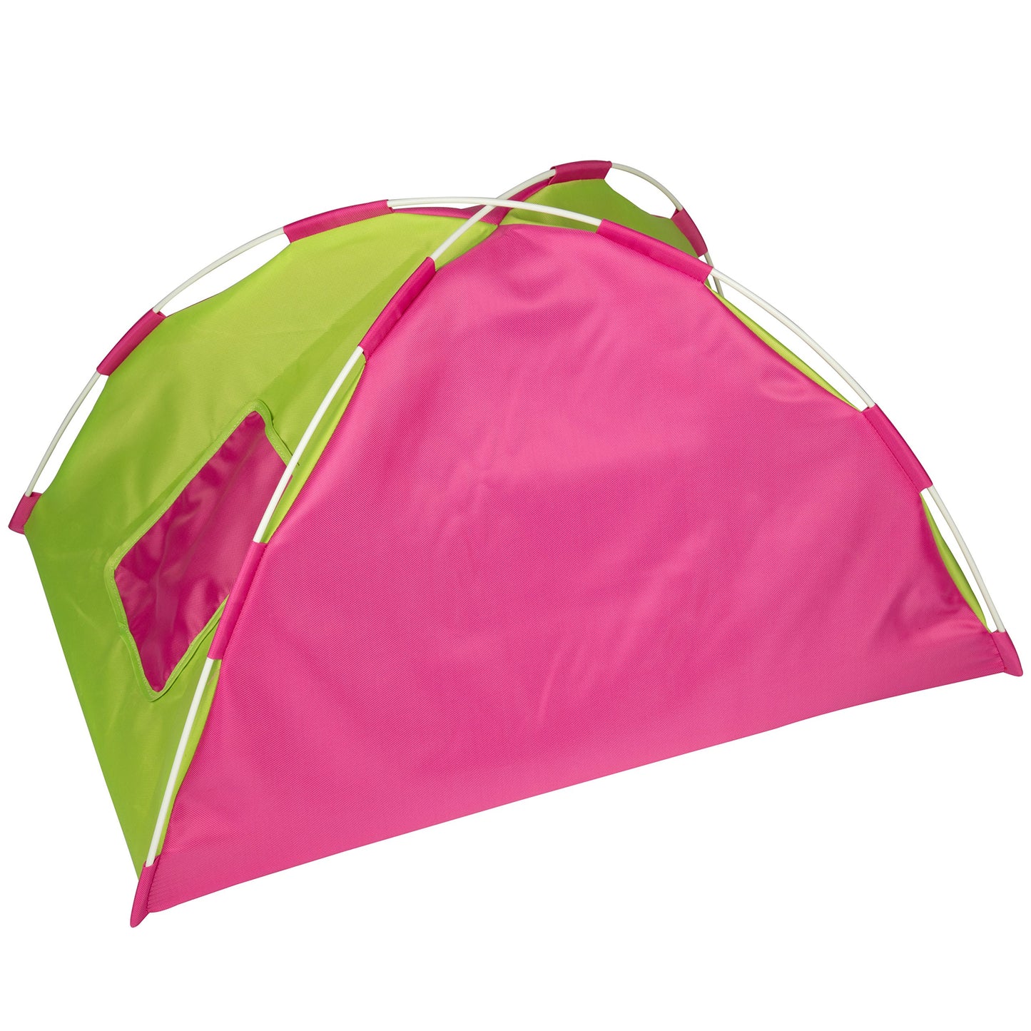 Dress Along Dolly Doll Camping Bed Tent w Sleeping Bag & Pillow - enhanced Handmade Furniture Accessories for 18 Dolls - Large Sized -23x 15x14