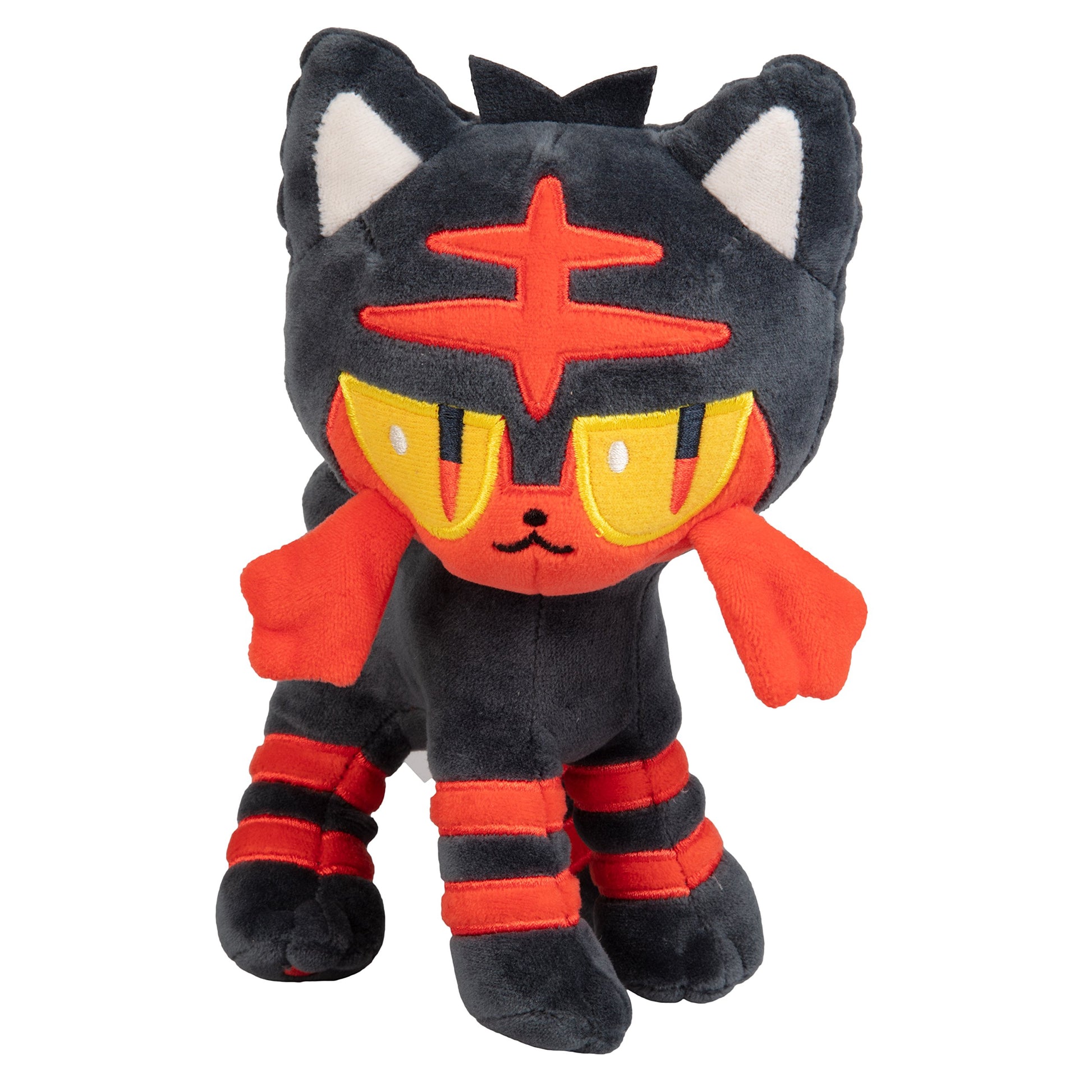 Pokémon 8' Litten Plush - Sun And Moon Starter - Officially Licensed - Authentic Soft Stuffed Animal Toy Figure - Torracat Evolution - Easter Basket Stuffer Gift For Kids, Boys, Girls - 2+