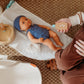 Miniland Clothes For Dolls 12 5/8'' Knitted Outfit Rompers & Bonnet - Eco, Made In Spain, Quality, Role Play, Educational