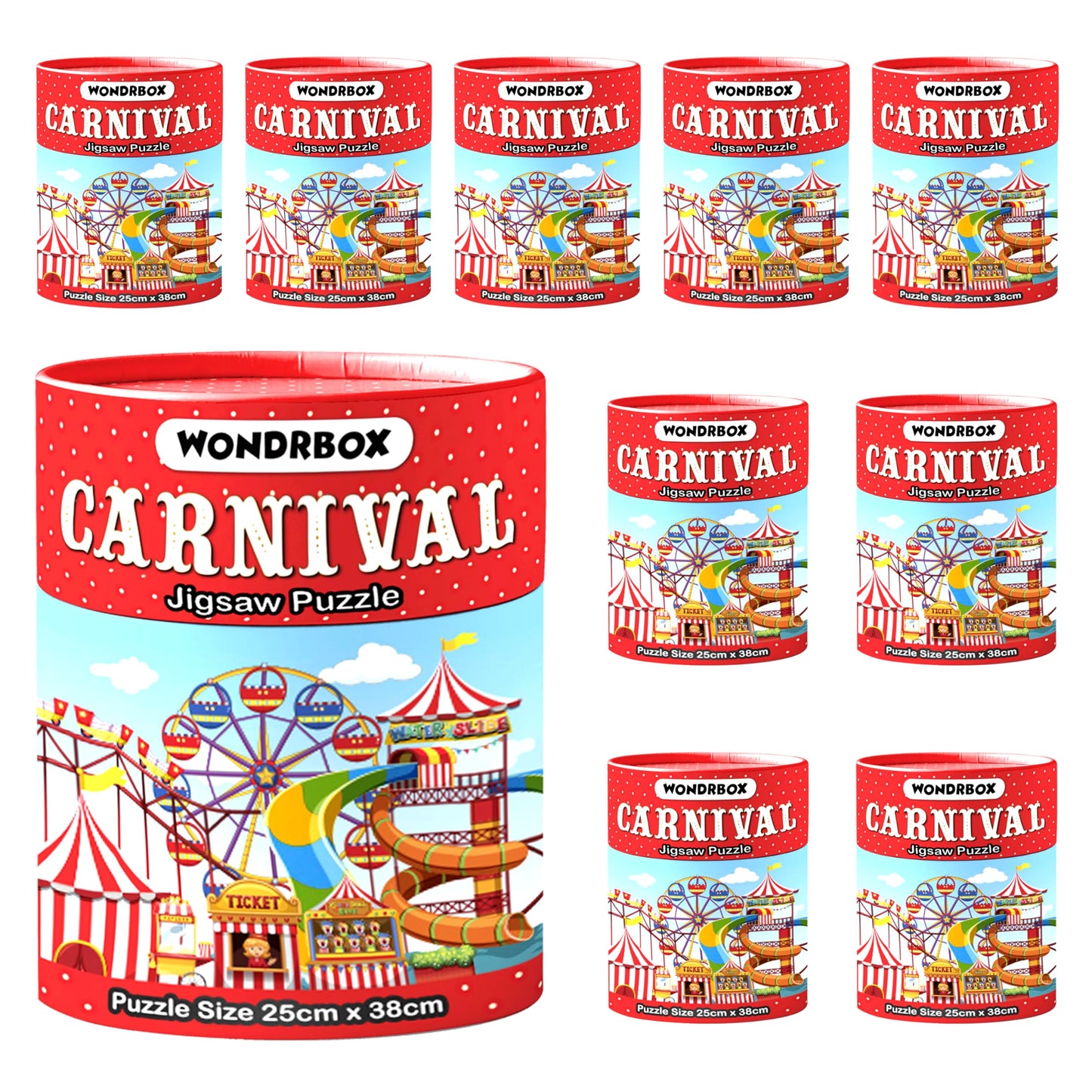Wondrbox Jigsaw Puzzle For Kids For Age 5 6 7 Years Boys And Girls | 60 Pieces | Size 15X10 Inches (Carnival)