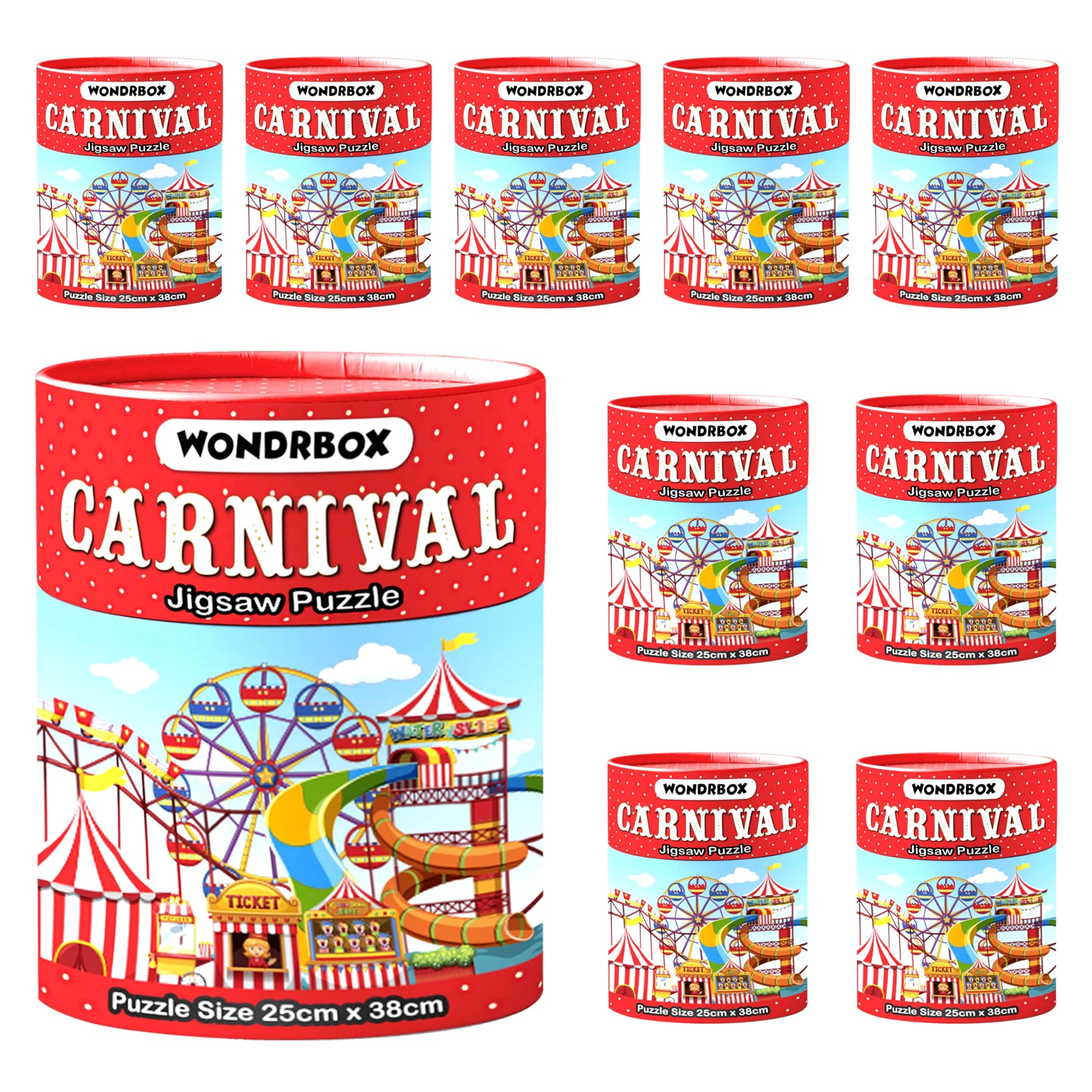 Wondrbox Jigsaw Puzzle For Kids For Age 5 6 7 Years Boys And Girls | 60 Pieces | Size 15X10 Inches (Carnival)