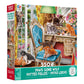Ceaco - Paws Gone Wild - Kittens In The Bedroom - 550 Piece Jigsaw Puzzle