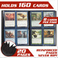 Monster 4 Pocket Trading Card Binder - Matte Teal Album, Anti-Theft & Anti-Drop Tcg Protection W Side Loading Padded Pockets, Do